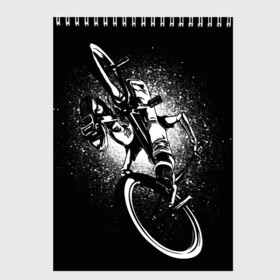 Скетчбук с принтом Sunday Funday в Петрозаводске, 100% бумага
 | 48 листов, плотность листов — 100 г/м2, плотность картонной обложки — 250 г/м2. Листы скреплены сверху удобной пружинной спиралью | bike | bmx | extreme | sport | velo | бмикс | бэм | бэмик | вело | велосипед | велоспорт | спорт | экстрим