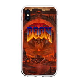 Чехол для iPhone XS Max матовый с принтом DOOM | ДУМ (Z) в Петрозаводске, Силикон | Область печати: задняя сторона чехла, без боковых панелей | demons | devil | doom | doom eternal | doom slayer | hell | slayer | ад | вега | демоны | дум | икона греха | какодемон | манкубус | солдат рока | элементаль боли