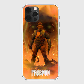 Чехол для iPhone 12 Pro Max с принтом FREEMAN | GMAN | HALF-LIFE (Z) в Петрозаводске, Силикон |  | aperture laboratories | black mesa | gman | gordon freeman | half life | half life 3 | valve | блэк меса | вэлв | гордон фриман | халф лайф