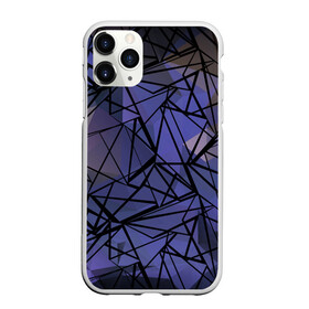 Чехол для iPhone 11 Pro матовый с принтом Синий-бежевый абстрактный узор в Петрозаводске, Силикон |  | абстрактный | мужской | полигональный узор | синий | современный | текстура | фиолетовый