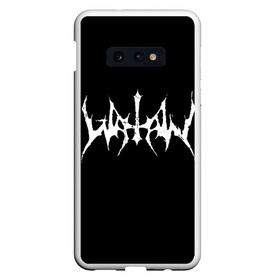 Чехол для Samsung S10E с принтом Watain в Петрозаводске, Силикон | Область печати: задняя сторона чехла, без боковых панелей | black metal | rock | watain | блэк метал | ватайн | группы | метал | рок