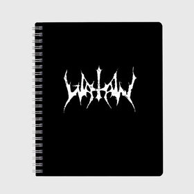 Тетрадь с принтом Watain в Петрозаводске, 100% бумага | 48 листов, плотность листов — 60 г/м2, плотность картонной обложки — 250 г/м2. Листы скреплены сбоку удобной пружинной спиралью. Уголки страниц и обложки скругленные. Цвет линий — светло-серый
 | black metal | rock | watain | блэк метал | ватайн | группы | метал | рок