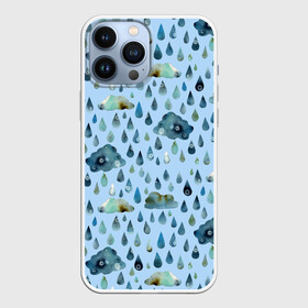 Чехол для iPhone 13 Pro Max с принтом Дождливая осень.Тучки и дождь в Петрозаводске,  |  | pattern | rain | sun | глобальное потепление | дождливо | дождливый | дождь | загрязнение | капли | ливень | морось | непогода | облака | осенний | осень | паттерн | погода | природа | проливной | тучи | экология