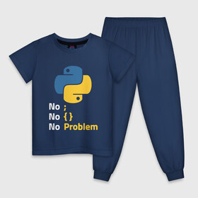 Детская пижама хлопок с принтом ПАЙТОН / PYTHON NO PROBLEM в Петрозаводске, 100% хлопок |  брюки и футболка прямого кроя, без карманов, на брюках мягкая резинка на поясе и по низу штанин
 | big data | hacker | it | python | айти | база данных | взлом | искусственный интелект. | кодер | нейросети | пайтон | питон | прогер | программирование | программист | разработчик | хакер | языки программирования