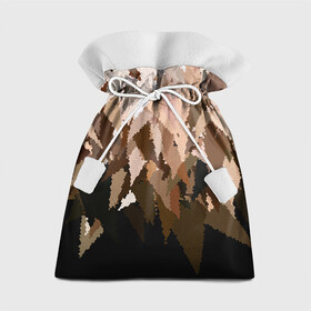 Подарочный 3D мешок с принтом Бежево-коричневая мозаика  в Петрозаводске, 100% полиэстер | Размер: 29*39 см | абстрактный | бежевый | камуфляж | коричневый | мозаика | молодежный | мужской | современный | соты | текстура