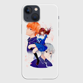 Чехол для iPhone 13 mini с принтом Корзинка фруктов в Петрозаводске,  |  | fruits basket | kyou souma | tooru honda | yuki souma | аниме корзинка фруктов | кё сома | корзинка фруктов | корзинка фруктов аниме | тору хонда | фруктовая корзина | юки сома