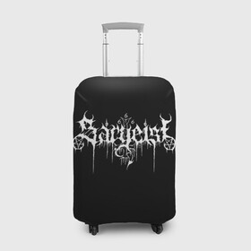 Чехол для чемодана 3D с принтом Sargeist в Петрозаводске, 86% полиэфир, 14% спандекс | двустороннее нанесение принта, прорези для ручек и колес | black metal | metal | rock | sargeist | группа | метал | рок | роцк
