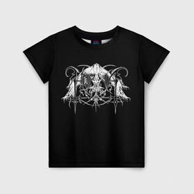 Детская футболка 3D с принтом Horna в Петрозаводске, 100% гипоаллергенный полиэфир | прямой крой, круглый вырез горловины, длина до линии бедер, чуть спущенное плечо, ткань немного тянется | black metal | horna | metal | rock | группа | метал | рок | роцк | хорна