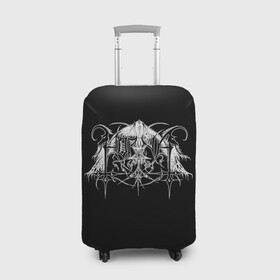 Чехол для чемодана 3D с принтом Horna в Петрозаводске, 86% полиэфир, 14% спандекс | двустороннее нанесение принта, прорези для ручек и колес | black metal | horna | metal | rock | группа | метал | рок | роцк | хорна