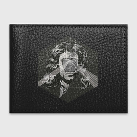 Обложка для студенческого билета с принтом Исаак Ньютон в Петрозаводске, натуральная кожа | Размер: 11*8 см; Печать на всей внешней стороне | арт | исаак ньютон | ньютон | рисунок | учёный | физик | физика | чёрно белый | черно белый рисунок | яблоко