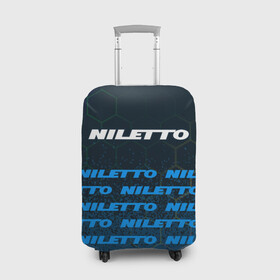 Чехол для чемодана 3D с принтом Нилетто - Спрей (Паттерн) в Петрозаводске, 86% полиэфир, 14% спандекс | двустороннее нанесение принта, прорези для ручек и колес | hip | hop | logo | music | nileto | niletto | rap | знак | краска | лого | логотип | логотипы | любимка | музыка | музыкант | нилето | нилетто | паттерн | рэп | символ | символы | спрей | хип | хоп