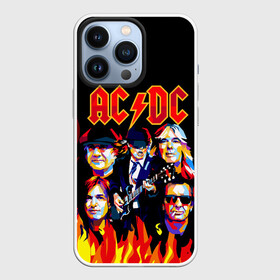 Чехол для iPhone 13 Pro с принтом AC DC HIGHWAY TO HELL в Петрозаводске,  |  | Тематика изображения на принте: ac dc | angus young. | back in black | brian johnson | hells bells | highway to hell | rock | thunderstruck | tnt | ангус янг | брайан джонсон | группа | музыка | рок | эйси диси