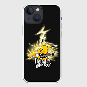 Чехол для iPhone 13 mini с принтом Герой грома в Петрозаводске,  |  | anime | pikachu | pokemon | poket monster | poketmon | аниме | анимэ | карманные монстры | пикачу | покемон