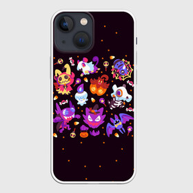 Чехол для iPhone 13 mini с принтом Покемоны на Хэллоуин в Петрозаводске,  |  | anime | halloween | pokemon | poket monster | poketmon | аниме | анимэ | карманные монстры | покемон | хэллоуин