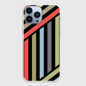 Чехол для iPhone 13 Pro Max с принтом Абстрактный полосатый  узор в Петрозаводске,  |  | абстрактный | геометрический | желтый | молодежный | оливковый | разноцветный | ретро | современный | черный