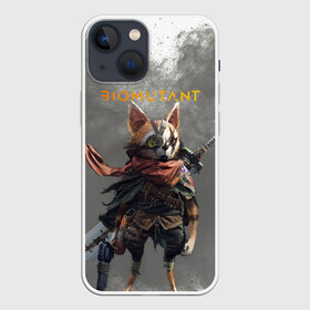 Чехол для iPhone 13 mini с принтом BIOMUTANT | БИОМУТАНТ (Z) в Петрозаводске,  |  | Тематика изображения на принте: biomutant | commando | cyfreaks | damdon | dead eye | hyra | mercenary | primal | rpg | saboteur | sentinel | биомутант | дамдон | диверсант | кунг фу сказка | постапокалиптический мир | рпг