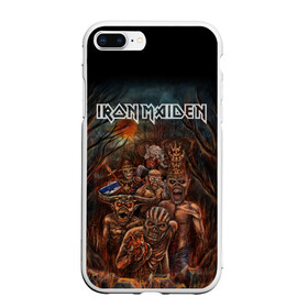 Чехол для iPhone 7Plus/8 Plus матовый с принтом IRON MAIDEN | АЙРОН МЕЙДЕН (Z) в Петрозаводске, Силикон | Область печати: задняя сторона чехла, без боковых панелей | dave | iron maiden | murray | music | percy harris | rock | адриан смит | айрон мэйден | брюс дикинсон | дэйв мюррей | железная дева | музик | нико макбрэйн | рок | стив харрис | ужасы | хеви метал | яник герс