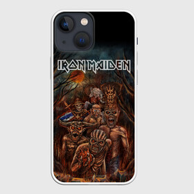 Чехол для iPhone 13 mini с принтом IRON MAIDEN | АЙРОН МЕЙДЕН (Z) в Петрозаводске,  |  | dave | iron maiden | murray | music | percy harris | rock | адриан смит | айрон мэйден | брюс дикинсон | дэйв мюррей | железная дева | музик | нико макбрэйн | рок | стив харрис | ужасы | хеви метал | яник герс