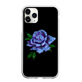 Чехол для iPhone 11 Pro Max матовый с принтом Сапфировая роза в Петрозаводске, Силикон |  | rose | лазурная | роза | сапфир | сапфировая | сапфировый | цветок | цветочек | цветочки | цветы
