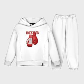 Детский костюм хлопок Oversize с принтом BOXING в Петрозаводске,  |  | box | boxing | fighter | figt | mma | national | sport | team | боец | бои | бокс | боксер | единоборства | перчатки | сборная | спорт