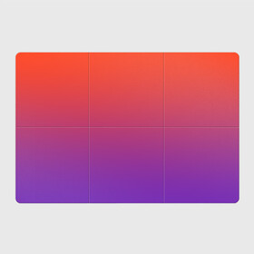 Магнитный плакат 3Х2 с принтом Оранжевый и Фиолетовый в Петрозаводске, Полимерный материал с магнитным слоем | 6 деталей размером 9*9 см | градиент | красный | оранжевый | перелив | переход | рассвет | синий | фиолетовый | цвета