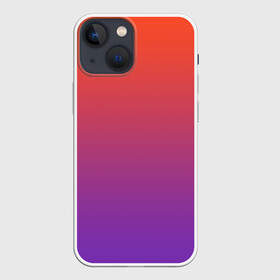 Чехол для iPhone 13 mini с принтом Оранжевый и Фиолетовый в Петрозаводске,  |  | градиент | красный | оранжевый | перелив | переход | рассвет | синий | фиолетовый | цвета