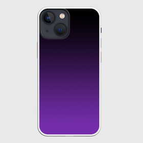 Чехол для iPhone 13 mini с принтом Ночной градиент | Фиолетовый в Петрозаводске,  |  | градиент | ночной | ночь | перелив | переход | сумерки | темный | феолетовый | фиолетовый | цвета | черный