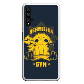 Чехол для Honor 20 с принтом Vermilion gym в Петрозаводске, Силикон | Область печати: задняя сторона чехла, без боковых панелей | anime | pokemon | poket monster | poketmon | аниме | анимэ | вермилион | карманные монстры | покемон | спорт | спортзал | спортсменам