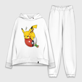 Женский костюм хлопок Oversize с принтом Сам туда полезай в Петрозаводске,  |  | anime | pikachu | pokemon | poket monster | poketmon | аниме | анимэ | карманные монстры | пикачу | покемон