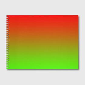 Альбом для рисования с принтом Градиент Яблоко в Петрозаводске, 100% бумага
 | матовая бумага, плотность 200 мг. | градиент | желтый | зеленый | красный | перелив | переход | фрукты | цвета | яблоко