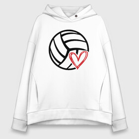 Женское худи Oversize хлопок с принтом Love Volleyball в Петрозаводске, френч-терри — 70% хлопок, 30% полиэстер. Мягкий теплый начес внутри —100% хлопок | боковые карманы, эластичные манжеты и нижняя кромка, капюшон на магнитной кнопке | ball | beach | game | love | sport | volley | volleyball | волейбол | волейболист | волейболистка | гол | игра | игрок | любовь | мяч | площадка | пляж | пляжный | победа | сердце | сетка | спорт | тренер | чемпион