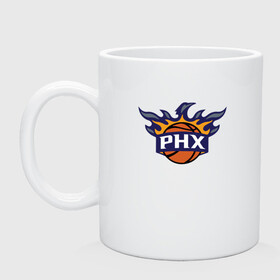 Кружка керамическая с принтом Phoenix Suns в Петрозаводске, керамика | объем — 330 мл, диаметр — 80 мм. Принт наносится на бока кружки, можно сделать два разных изображения | Тематика изображения на принте: basketball | mvp | nba | phoenix | sport | streetball | suns | аризона | баскетбол | игра | крис пол | мяч | нба | санс | спорт | стритбол | тренер | финикс | чемпион