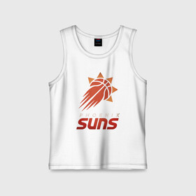 Детская майка хлопок с принтом Suns Basketball в Петрозаводске,  |  | basketball | mvp | nba | phoenix | sport | streetball | suns | аризона | баскетбол | игра | крис пол | мяч | нба | санс | спорт | стритбол | тренер | финикс | чемпион