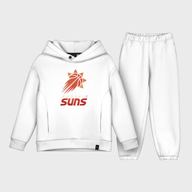 Детский костюм хлопок Oversize с принтом Suns Basketball в Петрозаводске,  |  | Тематика изображения на принте: basketball | mvp | nba | phoenix | sport | streetball | suns | аризона | баскетбол | игра | крис пол | мяч | нба | санс | спорт | стритбол | тренер | финикс | чемпион