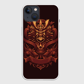 Чехол для iPhone 13 с принтом Самурай демон в Петрозаводске,  |  | воин | демон | маска | самурай | япония