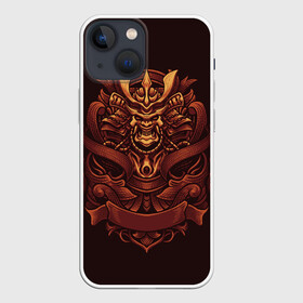 Чехол для iPhone 13 mini с принтом Самурай демон в Петрозаводске,  |  | воин | демон | маска | самурай | япония