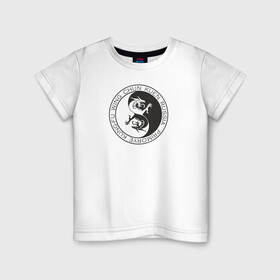 Детская футболка хлопок с принтом Клуб 5 Зверей в Петрозаводске, 100% хлопок | круглый вырез горловины, полуприлегающий силуэт, длина до линии бедер | вин чун | вин чун куэн | китайский дракон | кунг фу | ушу