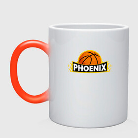 Кружка хамелеон с принтом Phoenix Basketball в Петрозаводске, керамика | меняет цвет при нагревании, емкость 330 мл | basketball | mvp | nba | phoenix | sport | streetball | suns | аризона | баскетбол | игра | крис пол | мяч | нба | санс | спорт | стритбол | тренер | финикс | чемпион