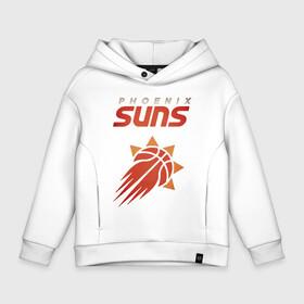 Детское худи Oversize хлопок с принтом Phoenix Suns в Петрозаводске, френч-терри — 70% хлопок, 30% полиэстер. Мягкий теплый начес внутри —100% хлопок | боковые карманы, эластичные манжеты и нижняя кромка, капюшон на магнитной кнопке | basketball | mvp | nba | phoenix | sport | streetball | suns | аризона | баскетбол | игра | крис пол | мяч | нба | санс | спорт | стритбол | тренер | финикс | чемпион