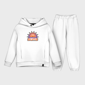 Детский костюм хлопок Oversize с принтом Phoenix Suns в Петрозаводске,  |  | Тематика изображения на принте: basketball | mvp | nba | phoenix | sport | streetball | suns | аризона | баскетбол | игра | крис пол | мяч | нба | санс | спорт | стритбол | тренер | финикс | чемпион