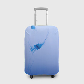 Чехол для чемодана 3D с принтом МЕДУЗЫ | ГРАДИЕНТ в Петрозаводске, 86% полиэфир, 14% спандекс | двустороннее нанесение принта, прорези для ручек и колес | gradient | абстракция | амбре | вода | голубая | голубое | градиент | градиент и ничего лишнего | градиенты | медуза | море | на каждый день | океан | синее | синий | синяя | текстура