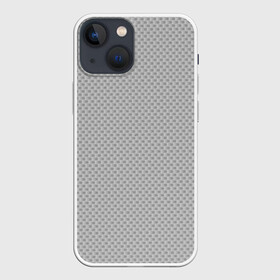 Чехол для iPhone 13 mini с принтом GRAY CARBON в Петрозаводске,  |  | carbon | абстракция | без дизайна | карбон | карбон и ничего лишнего | на каждый день | серая | серое | серый | текстура
