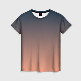 Женская футболка 3D с принтом PREDAWN GRADIENT в Петрозаводске, 100% полиэфир ( синтетическое хлопкоподобное полотно) | прямой крой, круглый вырез горловины, длина до линии бедер | абстракция | амбре | без дизайна | градиент | градиент и ничего лишнего | градиенты | закат | на каждый день | оранжевая | оранжевое | оранжевый | рассвет | серая | серое | серый | синий | синяя
