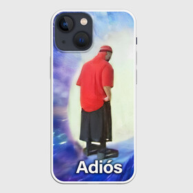 Чехол для iPhone 13 mini с принтом Adios в Петрозаводске,  |  | adios | адидас | бабуля | бабушка | вселенная | космос | мемы | портал | прощание | черная дыра
