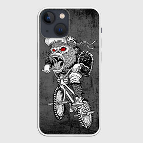 Чехол для iPhone 13 mini с принтом Junk Ride в Петрозаводске,  |  | bike | bmx | gorilla | mtb | ride | бэм | вело | велосипед | велоспорт | горилла | поездка