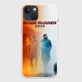 Чехол для iPhone 13 с принтом Рик Декард и Кей BR2049 в Петрозаводске,  |  | blade runner 2049 | cyberpunk | future | harrison ford | hologram | k | neon | rick decard | ryan gosling | бегущий по лезвию 2049 | будущее | голограмма | кей | киберпанк | неон | райан гослинг | рик декард | фильмы | харрисон форд