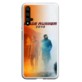 Чехол для Honor 20 с принтом Рик Декард и Кей BR2049 в Петрозаводске, Силикон | Область печати: задняя сторона чехла, без боковых панелей | blade runner 2049 | cyberpunk | future | harrison ford | hologram | k | neon | rick decard | ryan gosling | бегущий по лезвию 2049 | будущее | голограмма | кей | киберпанк | неон | райан гослинг | рик декард | фильмы | харрисон форд