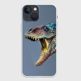 Чехол для iPhone 13 mini с принтом Хищный динозавр | Dino (Z) в Петрозаводске,  |  | dino | dinosauria | дино | динозавр | парк юрского | хищный динозавр | чудовище | юрский период | ящер | ящерица