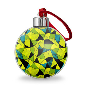 Ёлочный шар с принтом Гранжевый яркий зеленый  в Петрозаводске, Пластик | Диаметр: 77 мм | абстрактный | гранжевая текстура | зеленый | летний | молодежный | современный | ярко желтый
