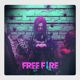 Магнитный плакат 3Х3 с принтом FREE FIRE в Петрозаводске, Полимерный материал с магнитным слоем | 9 деталей размером 9*9 см | ff | free fire | game | gamer | games | garena | hacker | pro gamer | гарена | гексагон | игра | текстура | фри фаер | фф | хакер